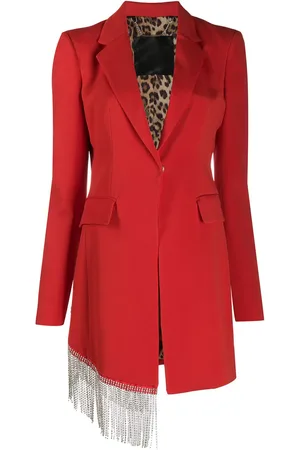 Philipp Plein Blazer med krystalfrynser