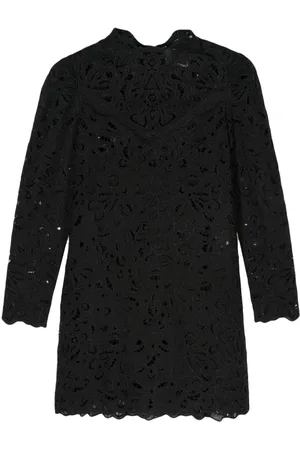 Isabel Marant Kort Daphne kjole med broderie-anglaise
