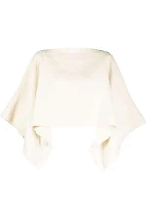Voz Cropped strikket uldtop i alpakauld