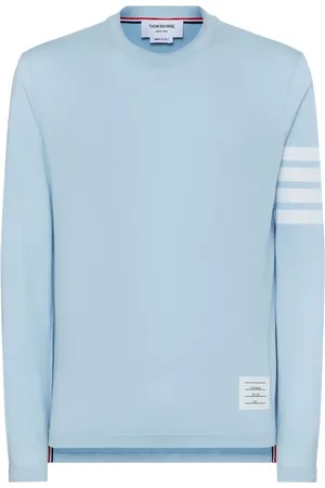 Thom Browne T-shirt med tre striber og lange ærmer