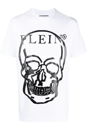 Philipp Plein Kortærmet T-shirt med dødningehoved