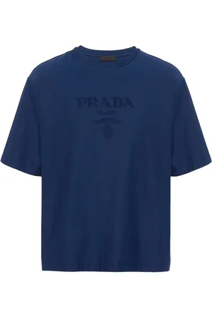 Prada T-shirt med logo-applikation