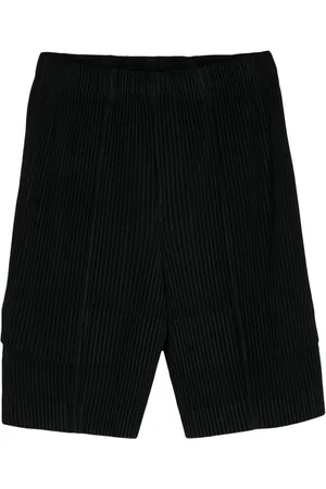 Issey Miyake Cargoshorts med plisseret effekt