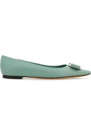 Salvatore Ferragamo Ballerinaer i lammeskind med New Vara-sløjfe