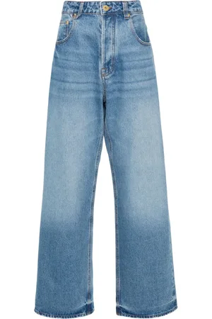 Jacquemus Nîmes jeans med brede ben og mellemhøj talje