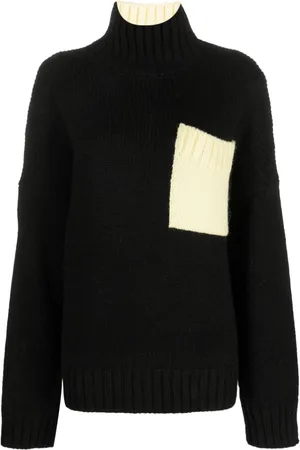 J.W.Anderson Trøje med broderet logo og rullekrave