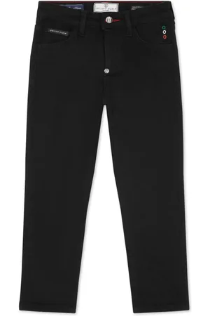 Philipp Plein Jeans med brede ben og logoapplikation