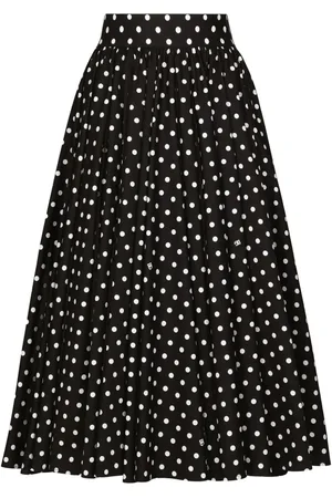 Dolce & Gabbana Mellemlang nederdel med polkaprikker