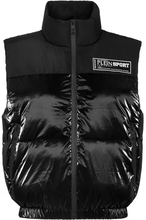 Philipp Plein Quiltet vest med logotryk