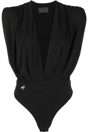 Philipp Plein Bodysuit med dyb V-halsudskæring