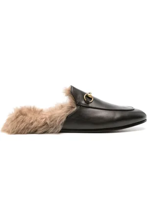 Gucci Princetown mules i lammeskind