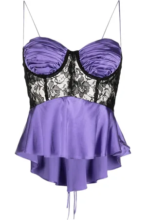Natasha Zinko Tanktop i silke med draperet detalje