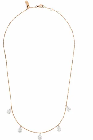 DJULA Tassel choker-halskæde i 18 karat rødguld med diamanter
