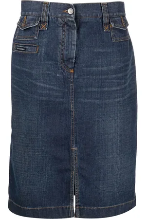 Dolce & Gabbana 2000 pencil-nederdel i denim