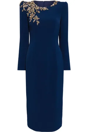 Jenny Packham Mellemlang Angel Eyes kjole i crepe