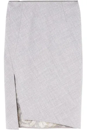 VERSACE Pencil-nederdel med asymmetrisk kant