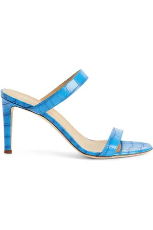 Giuseppe Zanotti Calista 85mm mules i læder med dobbeltrem