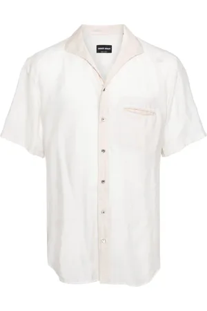 Giorgio Armani Skjorte med sjalrevers og knapper