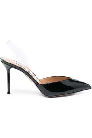 Aquazzura V Plexi 90mm slingback-pumps