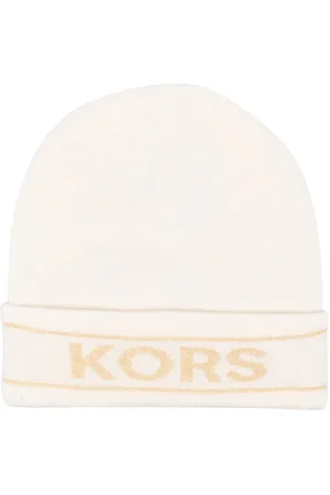 Michael Kors Intarsiastrikket hue med logo