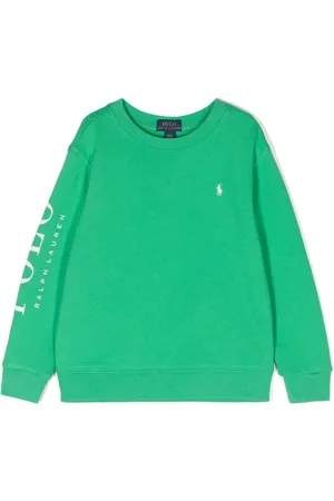 Ralph Lauren Sweatshirt i jersey med broderet logo