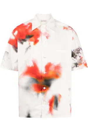 Alexander McQueen Skjorte med abstrakt tryk