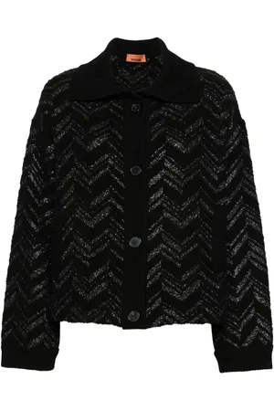 Missoni Zigzag-vævet cardigan med lurex-detalje