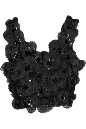 Cynthia Rowley Cropped top med hjerteapplikation