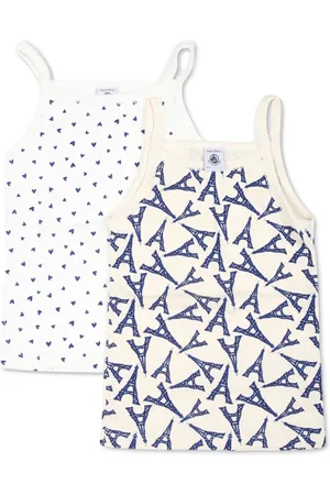 Petit Bateau Tanktop i økologisk bomuld (sæt med to)