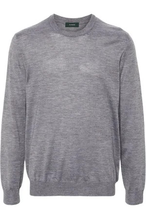 ZANONE Sweater i kashmir og silke med rund hals