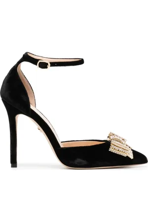 DEE OCLEPPO 105mm pumps i velour med butterfly