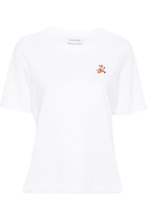Maison Kitsuné T-shirt med Speedy Fox-applikation