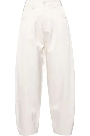Pinko Bukser med brede ben og satin-finish