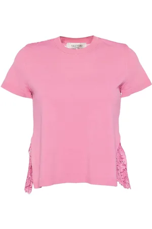 VALENTINO GARAVANI 2010 T-shirt med blomstrede blonder