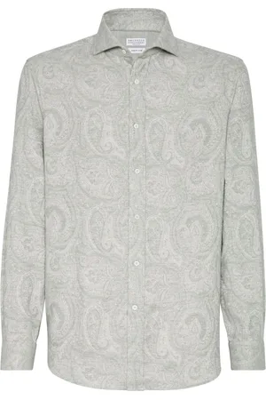 Brunello Cucinelli Skjorte med paisley-tryk