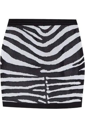 Balmain Nederdel med zebratryk