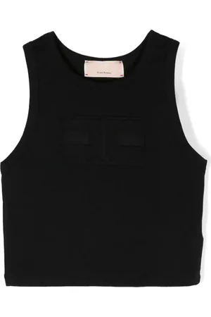 Elisabetta Franchi Tanktop i jersey med præget logo