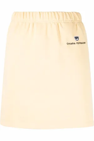 Chiara Ferragni Nederdel med logo-broderi