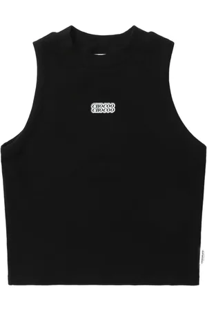 Chocoolate Cropped vest med logotryk