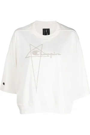 Rick Owens Tommy T-shirt med broderet logo