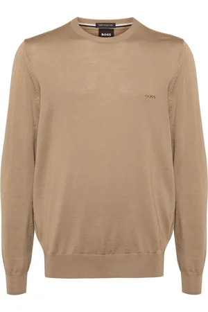 HUGO BOSS Trøje med broderet logo
