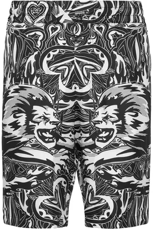 Philipp Plein Tribal Circus silkeshorts