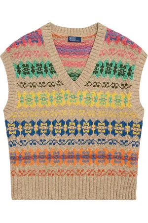 Ralph Lauren ærmeløs Fair Isle trøje