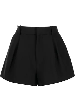 AREA Skræddersyede shorts med plissering og logoplade