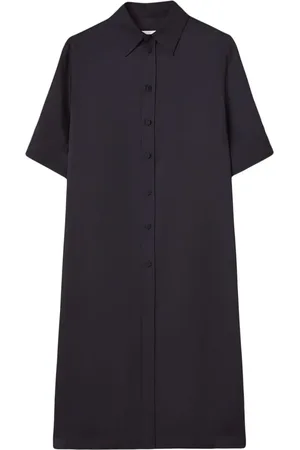Jil Sander Mellemlang kortærmet skjortekjole