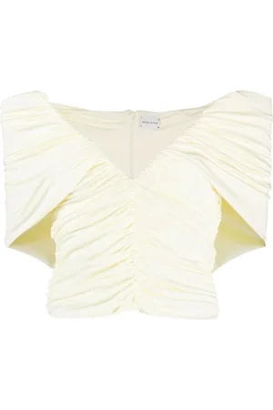 MAGDA BUTRYM Ruchet top med off-shoulder-snit