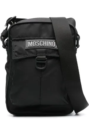 Moschino Skuldertaske med logo-applikation