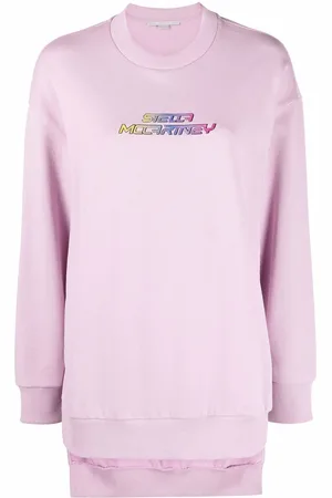 Stella McCartney Sweatshirt med logotryk og sideslids