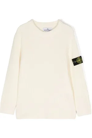 Stone Island Ribbet trøje med kompasmærke
