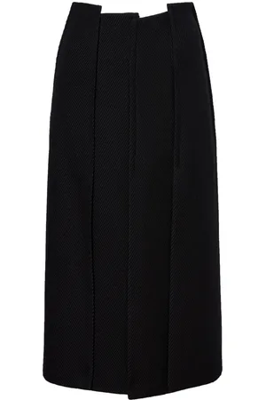 Proenza Schouler Midi højtaljet nederdel i twill